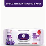 Subo Yüzey Temizlik Havlusu 100 'lü Lavanta Ferahlığı 6X100 - Beyaz