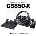 Subsonic GS-850X Direksiyon Seti Superdrive Kablolu Titreşimli Oyun Oyuncu Direksiyonu PS4/Xbox One/Xbox Series X/S Uyumlu - Siyah