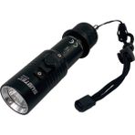 Subtec ST002 Dalış El Feneri Siyah Alüminyum Gövde ile Su Altında Kuulanım