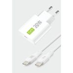 Subzero Apple iPhone 15 Plus Uyumlu GaN Teknolojili 30W Ultra Slim Şarj Aleti + USB-C to Type-C Kablo