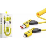 Subzero CL160 4in1 Type-C 65W To Usb-A + Type-C To Lightning 27W Spiral Hızlı Şarj Kablosu - Sarı - Renk