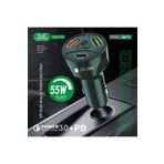 Subzero Cr10 3 Çıkışlı Çakmaklık Şarj Seti Usb Type-c Car Charger 55w 3.0a Hızlı Şarj Pd/qc