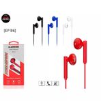 Subzero Ep86 3,5mm Kablolu Mikrofonlu Extra Bass Telefon Kulaklık