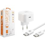 Subzero General Mobile Gm 21 Uyumlu SG120 45W Pd Usb-C To Type-C Hızlı Şarj Aleti + Kablo - Beyaz