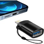 Subzero iPhone iPad USB Dönüştürücü Otg Adaptör Apple Lightning - USB 3.0 Aktarıcı - Siyah Mat