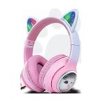 Subzero Sw- 90 Catheadset 5. 3 Wireless Katlanabilir Işıklı Bluetooth Kulaklık Mor - Mavi - Pembe
