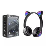 Subzero Sw78 Sevimli Kedi Kulaklı Led Işıklı Katlanabilir Kablosuz Kulaküstü Bluetooth Kulaklık rSMZqoICw8