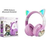 Subzero SW90 Bluetooth Renkli Kedi Kulaklık - Pembe