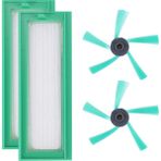 Success1 2 Adet/grup Robotlu Süpürge Parçaları Vorwerk Kobold VR200 VR200 Yedek Hepa Filtre + 2 Yan Fırça (Yurt Dışından)