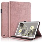 Succtopy Google Pixel Tablet için Kılıf 11 İnç 2023 Folyo Kapaklı PU Deri Kılıf Kalem Tutuculu Google Pixel Tablet 11 inç Koruyucu Tablet Kılıfı Stand Fonksiyonlu Google Pixel Tablet 2023 - Pembe