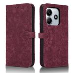 Succtopy Xiaomi Redmi Note 14 5G Kılıf Premium PU Deri Kitap Kılıfı Redmi Note 14 5G Koruyucu Kılıf [Kart Yuvaları] [Manyetik Kapatma] Kılıf Redmi Note 14 5G Şarap Kırmızısı