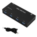 Suckoo 4 Yollu VGA Video switcher 4 in 1 Out 1 in 4 Out bi Yönlü Dönüştürülebilir HD Video Paylaşıcı Bant Genişliği 500 Mhz Bilgisayar Konak Harici VGA TV Monitörü Projektör seçici Anahtarı Kutusu