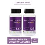 Suda Collagen Beauty Multiform Hidrolize Kolajen Peptitleri, Hyaluronik Asit, Vitamin C, Biotin, Probiyotik Mikroorganizma İçeren 90 Tablet Takviye Edici Gıda x2 Adet