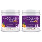 Suda Collagen Multiform Portakal Aromalı Kolajen 360gr, 9600 mg Hidrolize Collagen Peptit, Tip 1-2-3, 2 Adet, Toz