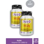 Suda-D Vitamin D3 1000 IU 2x100 Tablet