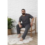 Sude HOMEWEAR ERKEK BÜYÜK BEDEN KISA KOL PİJAMA TAKIMI