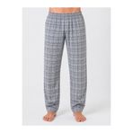 Sude HOMEWEAR Erkek Gri Renk Ekose Desenli Alt Pijama