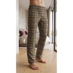 Sude HOMEWEAR Erkek Yeşil Renk Ekose Desenli Alt Pijama
