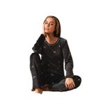 Sude Kadın Kışlık Kadife Pijama Takımı 533- 1 Adet Antrasit-S