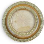 Sudedi Home Gold Detaylı Cam Pasta Tabağı ve Sunum Tepsisi Seti 7 Parça - 19 cm