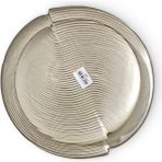 Sudedi Home Gold Renk Cam Pasta Tabağı Seti 6’lı 19 cm Sunum Tepsili Servis Seti