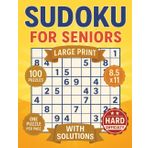 Sudoku for Seniors: Large Print 9x9 Puzzle Book for Adults – Brain Boosting Fun with Challenging Hard-Level Puzzles (8.5 x 11 inches) (The Sudoku Challenge Series)