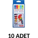 Südor 10 Adet Guaj Boya Tüp 9 ml x 10 Renk
