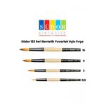 Südor 123 Seri Sentetik Yuvarlak Uçlu Fırça Seti 4'lü