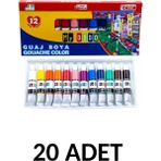 Südor 20 Adet My Dido Guaj Boya Tüp 9 ml x 12 Renk