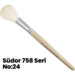 Südor 758 Ponpon Fırça No: 24 Sanatsal Kullanım İçin Özel Tasarım Renkli Seçenekler