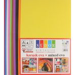 Südor A4 10 Renk Karışık Fon Kartonu 210x297 mm Kırtasiye Ürünü Çocuklar İçin Güvenli