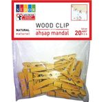 Sudor Ahşap Mandal 3.5cm - Renkli - 25 Adet