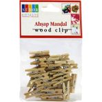 Südor Ahşap Mandal Küçük Boy 2 Paket 48 Adet - Renkli
