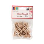 Südor Ahşap Mandal Natural Küçük Mini Mandal (30 Adet) Bs-100