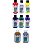 Südor Akrilik Boya 250 ml 8 Adet 250 ml Ana Renkler 6AD Gümüş 1 Ad Altın 1 Ad