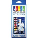 Südor Akrilik Boya Tüp 12X9 ml - Renkli