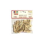 Südor BS129 Naturel Büyük 3.5 cm Ahşap Mandal