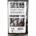 Südor KB10 Siyah Toz Kumaş Boyası 12 g İpek, Pamuk ve Naylon Kumaşlar İçin Uygun