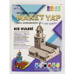 Südor MD205 Ahşap Maket Kız Kulesi Boyama Seti