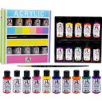 Sudor Ml122 Monalısa Akrılık Boya 10 Renkx40ml+Fırca Set
