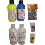Südor Mona Lisa Slime Slaym Yapma Seti 250 ml 4 Adet Çok Renkli Köpük ve Toz Sim ile Eğlenceli - Set x Set x Karışık-Çok Renkli