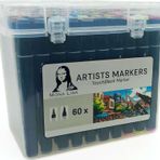 Südor Mona Lisa TocuhBlack Çift Taraflı Marker Kalem Seti 60lı