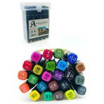 Südor Mona Lisa TouchBlack Çift Uçlu Artist Marker 24 Renk