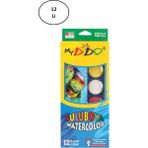 Südor Mydido 12 Li Sulu Boya Küçük Boyut Eğlenceli Renk Seçenekleri