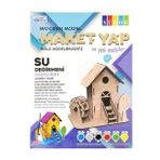 Südor N:MD2-07 16x15x14 cm Ahşap Maket Su Değirmeni Boyama Seti