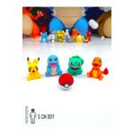 Suelo Butik 5'li Pokemon Seti Favori Pokemonlar Başlangıç Seti Pikachu Charmander Squirtle Bulbasaur 5Cm