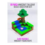 Suelo Butik 80 Parça Minecraft Şelale Adası Temalı 6x6 Blok Builder Tak-Çıkar Set Maykıraft Oyuncakları