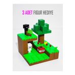 Suelo Butik Minecraft Ada Temalı 6x6 Blok Builder Tak-Çıkar Set Maykıraft Oyuncakları