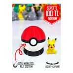Suelo Butik Özel Mıknatıslı Açılır-Kapanır Poketopu Pokeball ve Pikachu Pokemon Karakter Figür Oyuncaklar 5 Cm