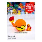 Suelo Butik ÖZEL SERİ! Açılır-Kapanır Charmander Temalı Poketopu Pokeball (Pokemon Figür Oyuncak Hediyeli)